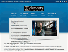 Tablet Screenshot of elementalfitnesslab.com